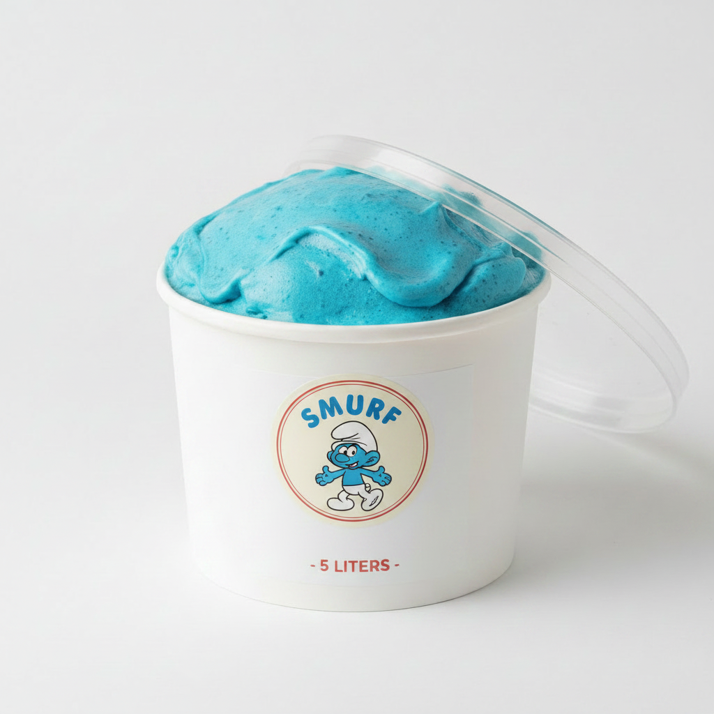5 Liter Smurfenijs