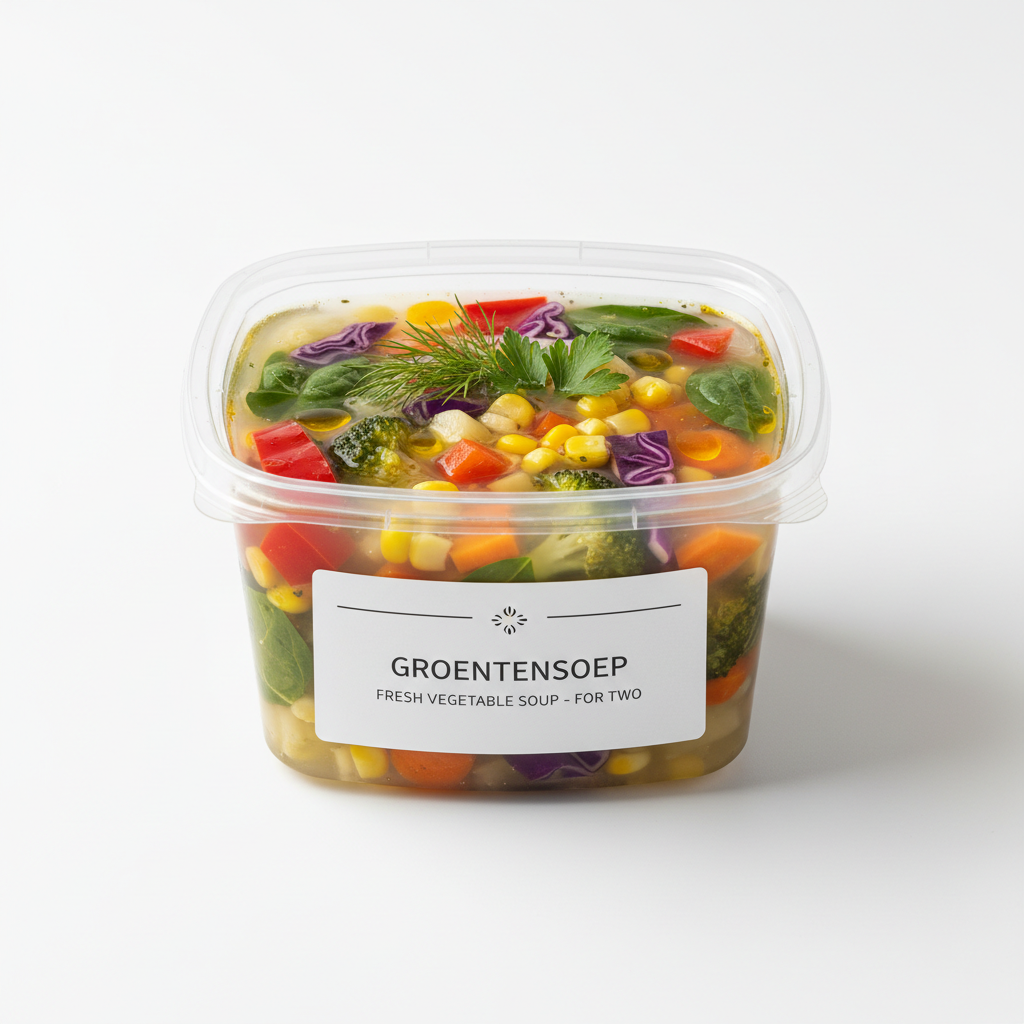 Groentensoep voor 2 personen