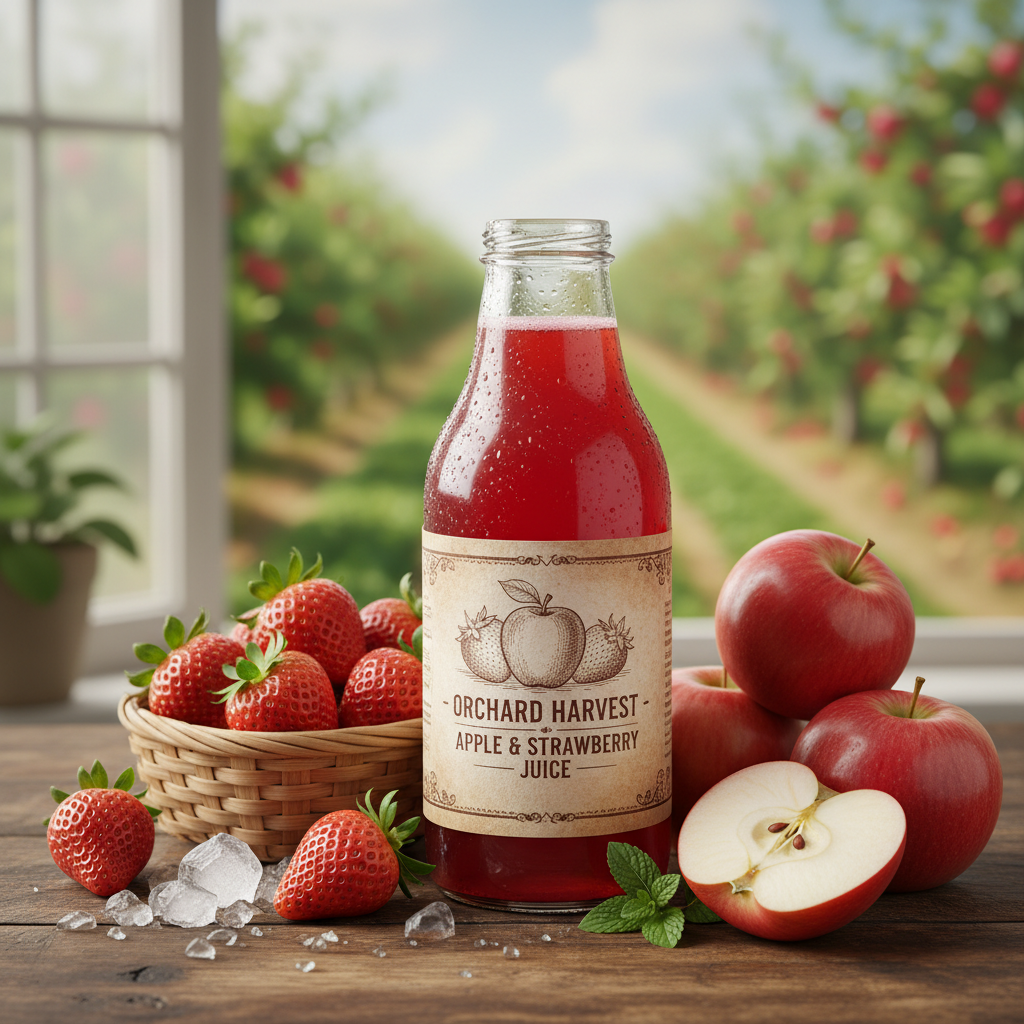 Appel-Aardbei Sap - Fruitkwekerij De Stokhorst